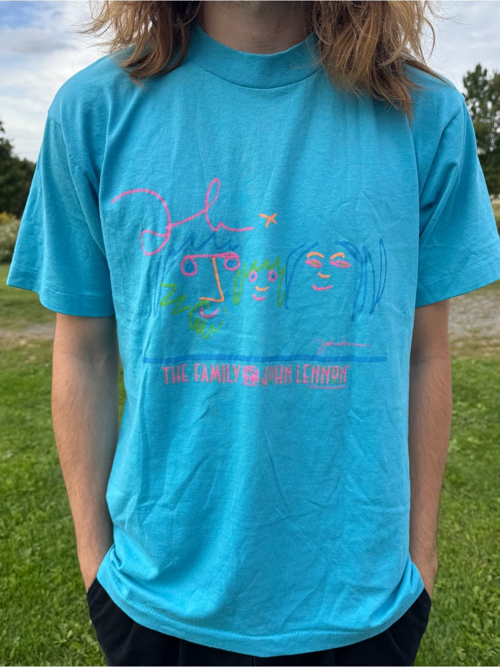 Vintage 1980s John Lennon "The Family" Graphic Tee